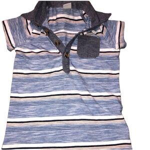 Old Navy 12-18 Months Boys Striped Collared Onesie